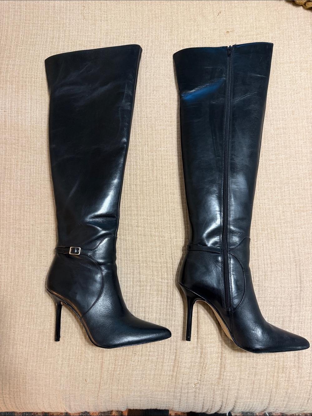 Gianni Bini Black Over-The-Knee Stiletto Boots